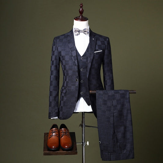 Formal Classic Men Suits (Tuxedo+Vest+Pants)