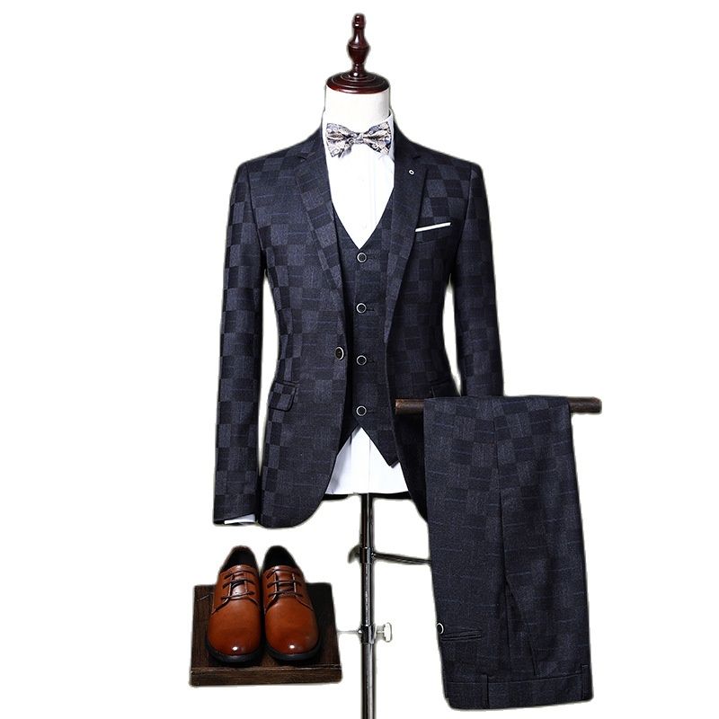 Formal Classic Men Suits (Tuxedo+Vest+Pants)