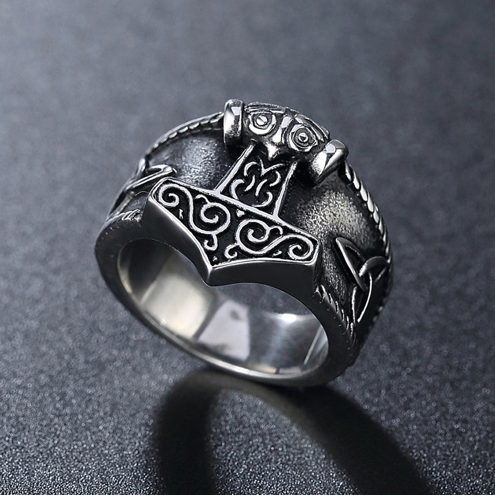 Vintage Thor Hammer Ring