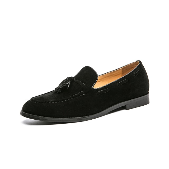 Fringe Suede Leather Loafers Shoes