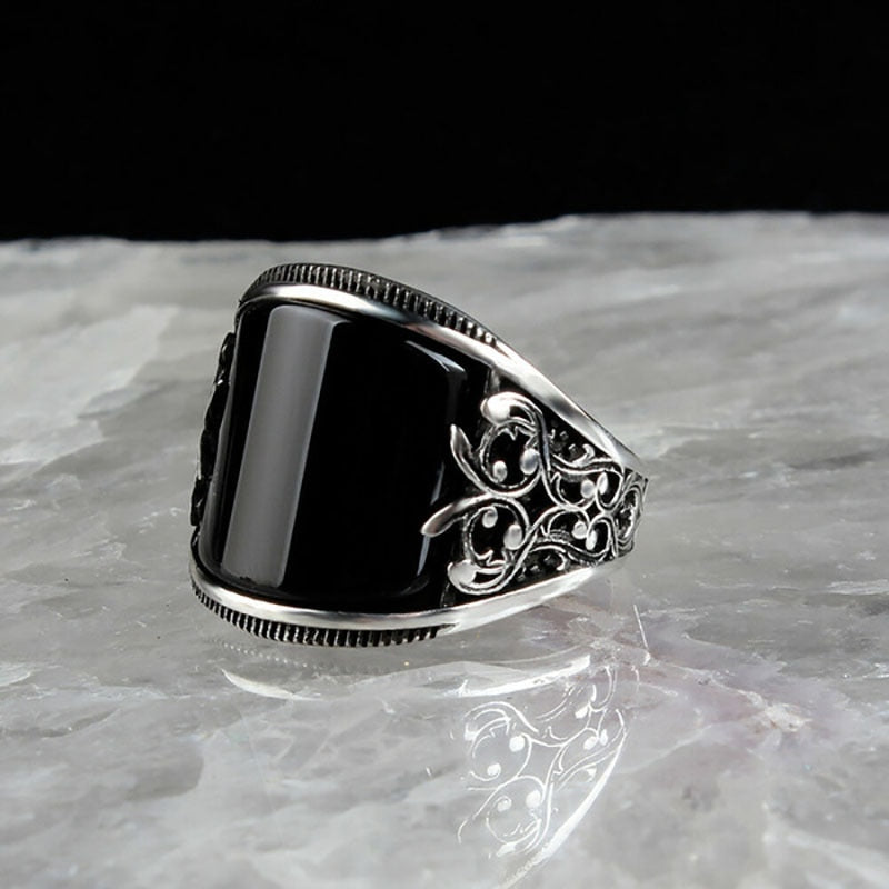 Black Enamel Ring
