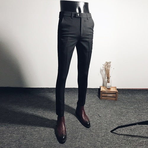 Stretch Casual Formal Suit Pants