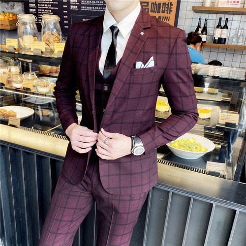 Men Formal Slim Fit Complete Suits
