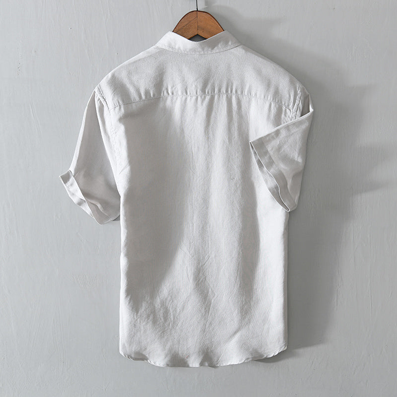 Men's Casual Linen Short Sleeve Shirts