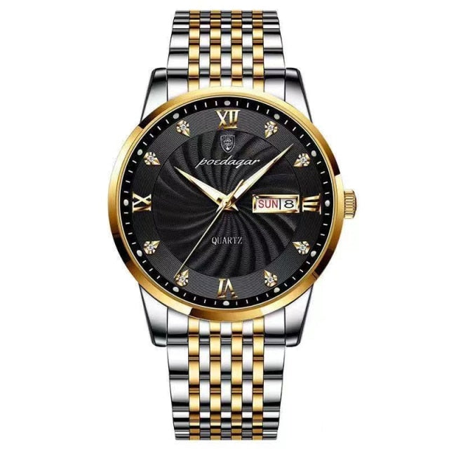 Mens Business Waterproof Quartz Wrist Watch