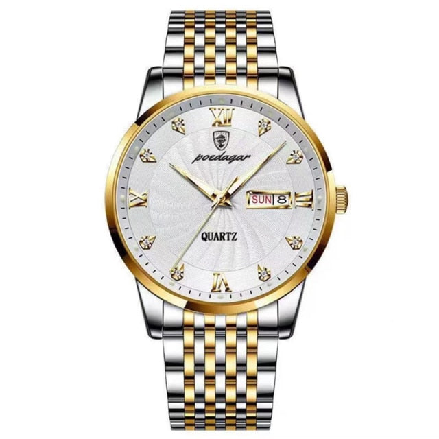 Mens Business Waterproof Quartz Wrist Watch