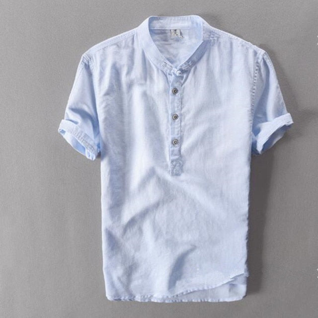 Men Casual Cotton Linen Shirts