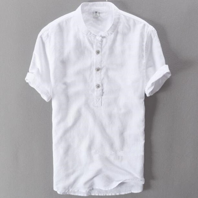 Men Casual Cotton Linen Shirts