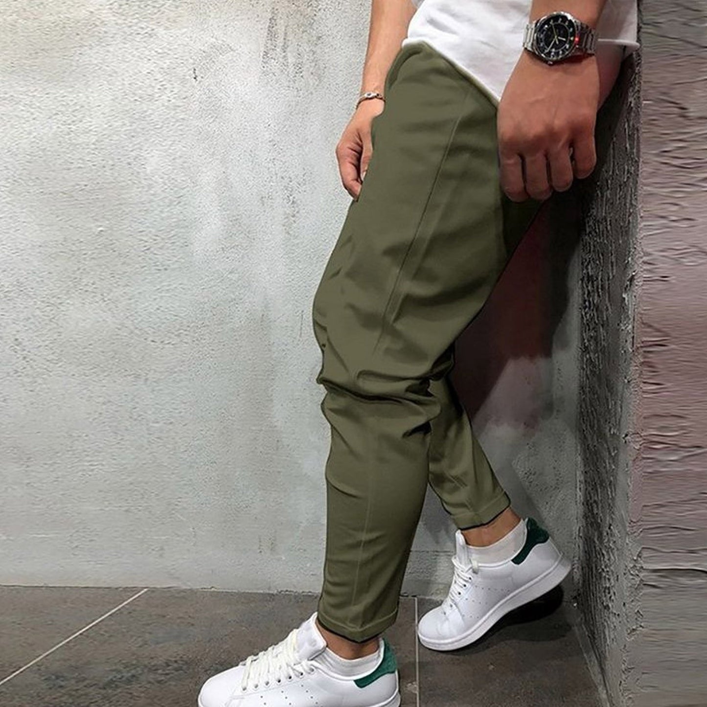 Casual Linen Cropped Pants