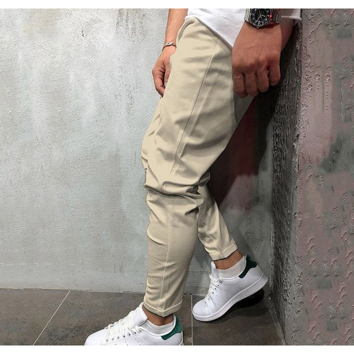 Casual Linen Cropped Pants