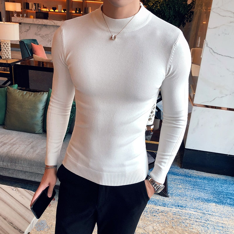 Fashion Long Sleeve Knitted Sweater